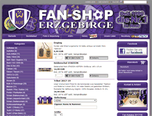 Tablet Screenshot of fanshop-erzgebirge.de